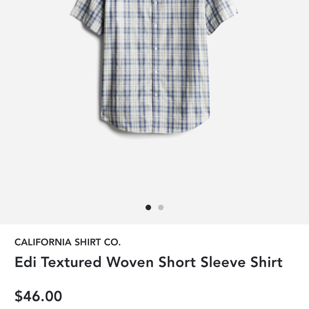 XL California Edi textured woven shirt